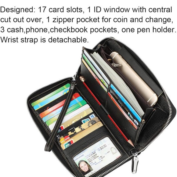 New Lavemi Black Wallet in Box - Picture 13 of 16